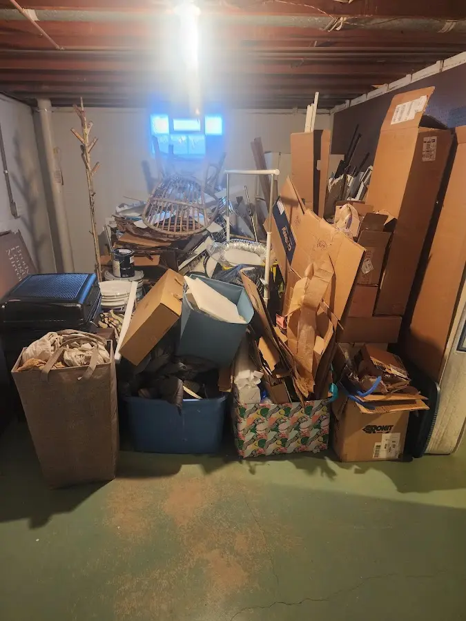 Roll-off dumpster container at job site for Concrete Dumpster Rental in West Earl